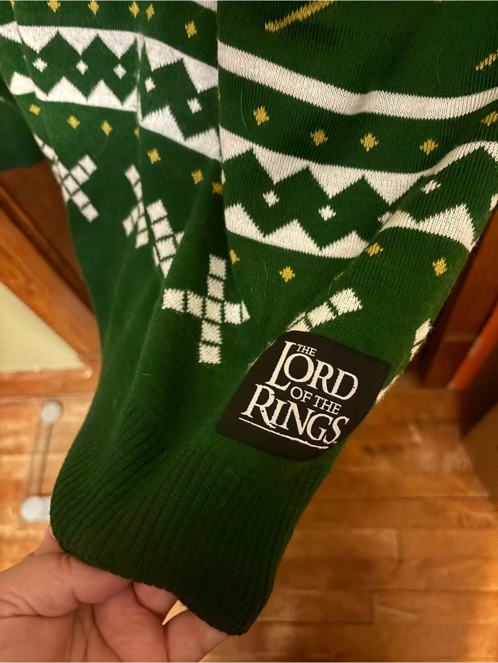 Men’s Green The Lord of the Rings Crewneck Graphic Sweater